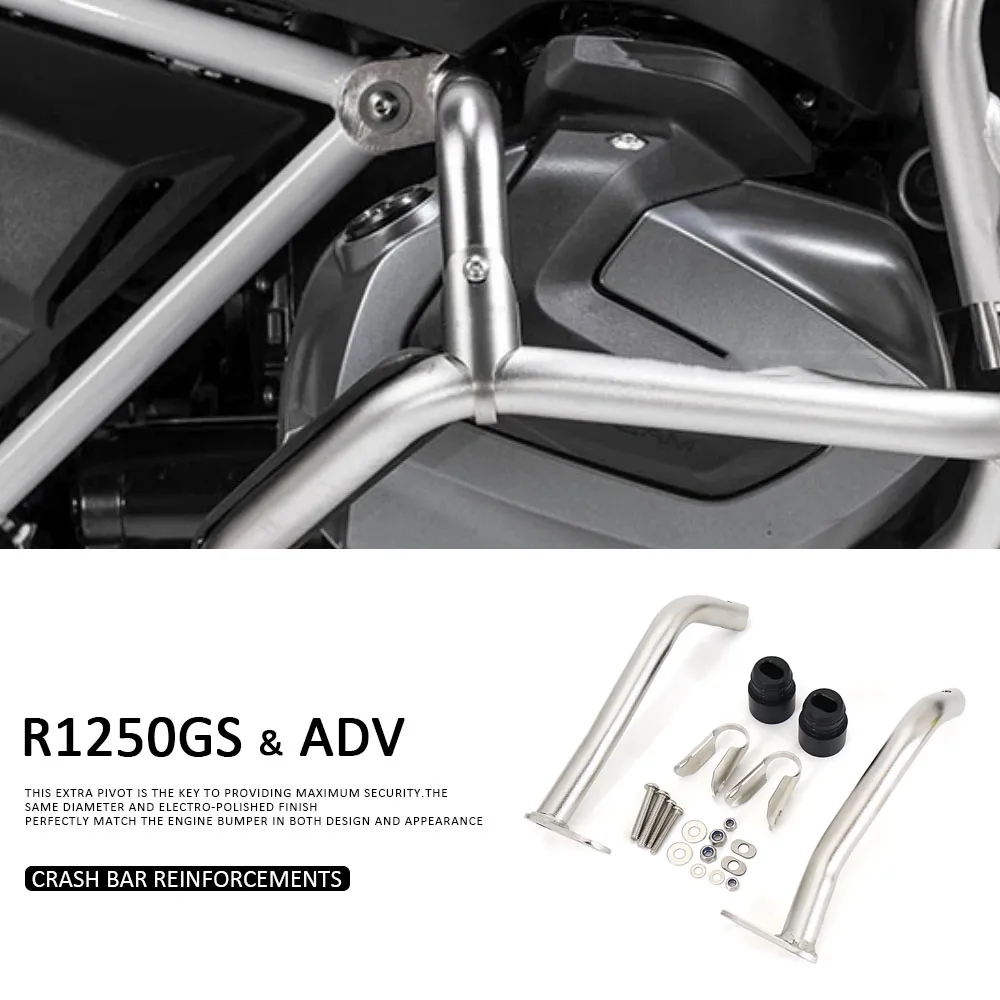 

For BMW R1250GS R1250 GS ADV Motorcycle Engine Crash Bar Bumper Frame Protection Reinforcements Bar Kit R1250GSA Adventure