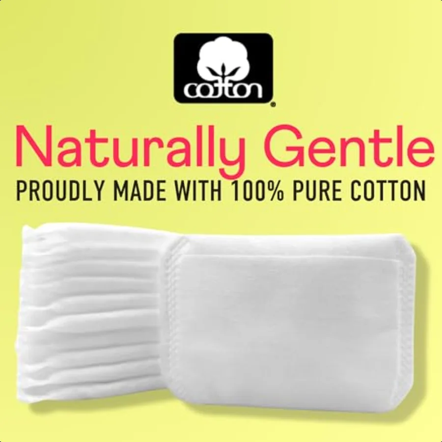 Swisspers Cuscini in cotone premium 100 antenne di bellezza ultra morbide naturali per viso occhi Cuscinetti per la cura della pelle vegani più crueltyfree per Wo