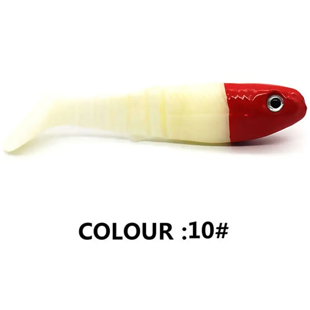 

5PCS Fishing Lure 8cm/6g T-tail Wobblers Silicone Worm T-tail Bait Artificial Pesca Soft Lures Pike