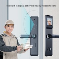 Household Door Smart Door Lock Password  Electronic  Anti-theft Door Lock Cat's Eye Fingerprint