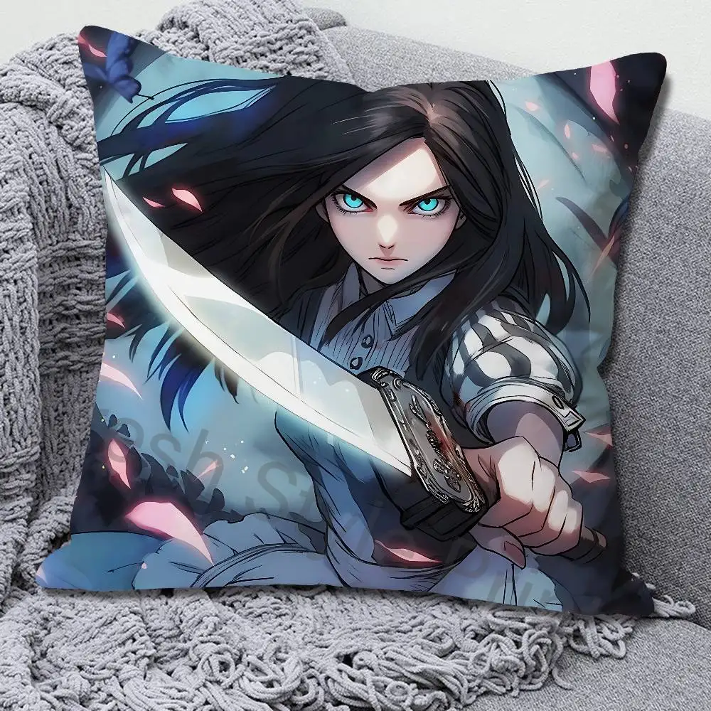 A-Alice Madness R-Returnss-S Pillow Cases for Bedroom Living Room Sofa Home Decor Polyester Cushion Cover with Zipper