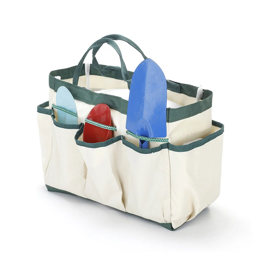 Multi-Function Garden Tool Storage Bag Indoor Heavy Duty Gardening Bucket Reinforcement Sewing Handbag Organizer