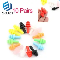 20 stücke Ohr Stecker Sound isolierung Wasserdichte Silikon Ohr Schutz Ohrstöpsel Anti-lärm Schlafen Stecker Für Reise Lärm Reduktion