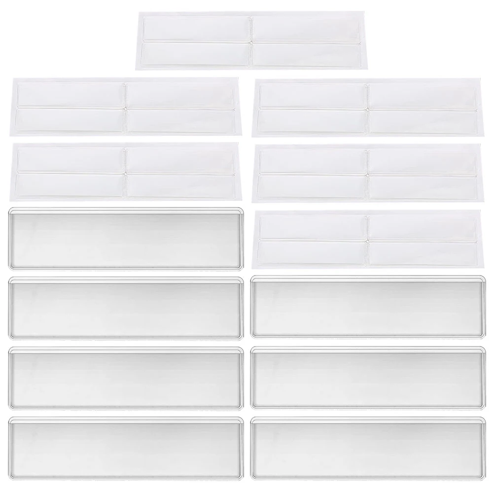 

20 Adhesive Label Pockets Clear Card Holders Self Business Sleeves Waterproof Dustproof Binder Labels Storage Bins Index Sleeve