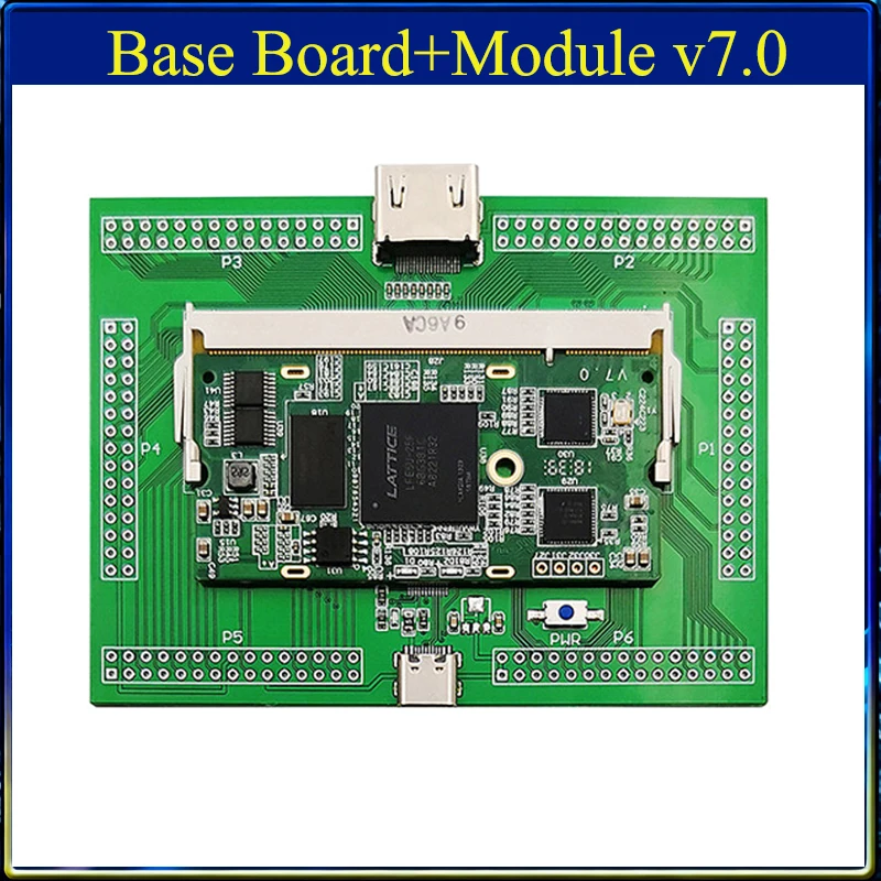 

Lattice ECP5 FPGA RISC-V Development Board Colorlight i5 V7.0 Module Ext Board LFE5U Open Source Toolchain