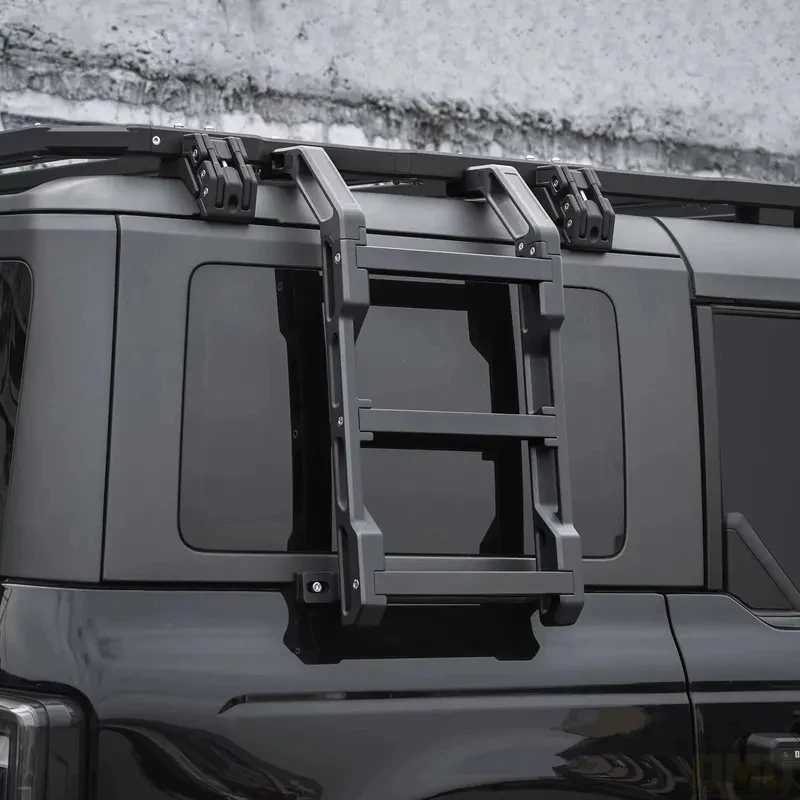 High Quality Aluminum Roof Rack with Side Ladder Cargo Carrier & Bracket for Bronco