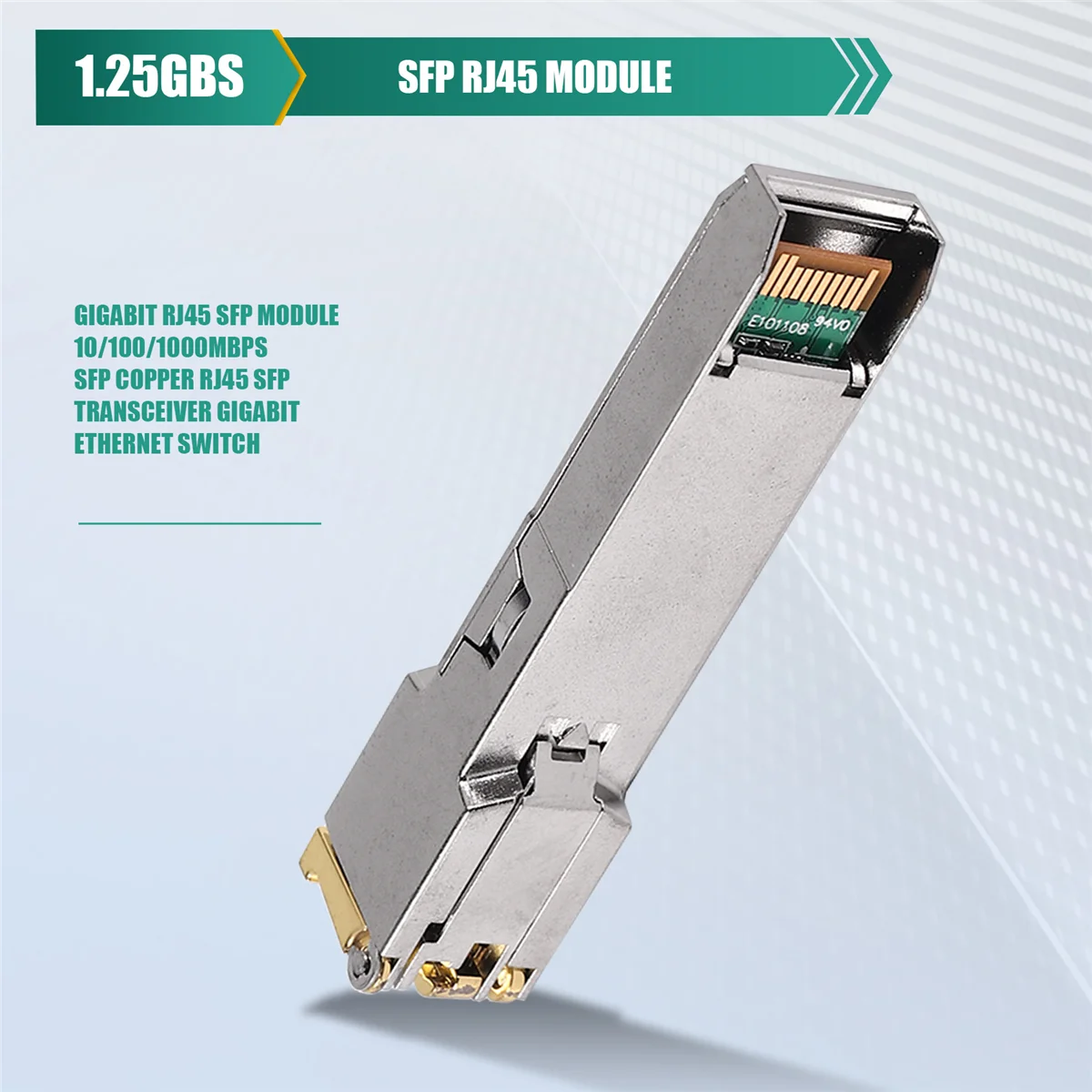 Modulo Gigabit RJ45 SFP 10/100/1000Mbps SFP Rame RJ45 SFP Ricetrasmettitore Gigabit Ethernet Switch-AB01