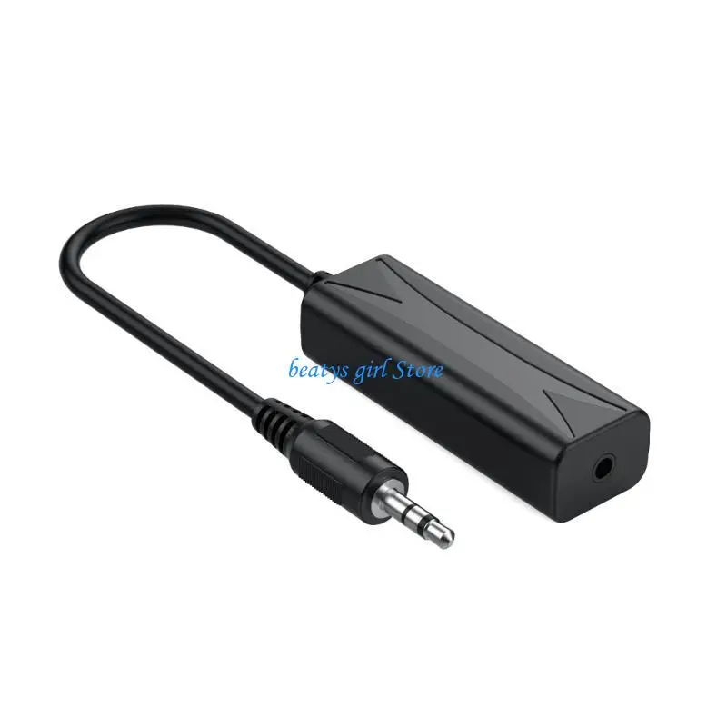 C7AB Noise Isolator 3.5mmAux Noise Filter Eliminate Buzzing Sound for Car Speaker/Home Stereo Sound