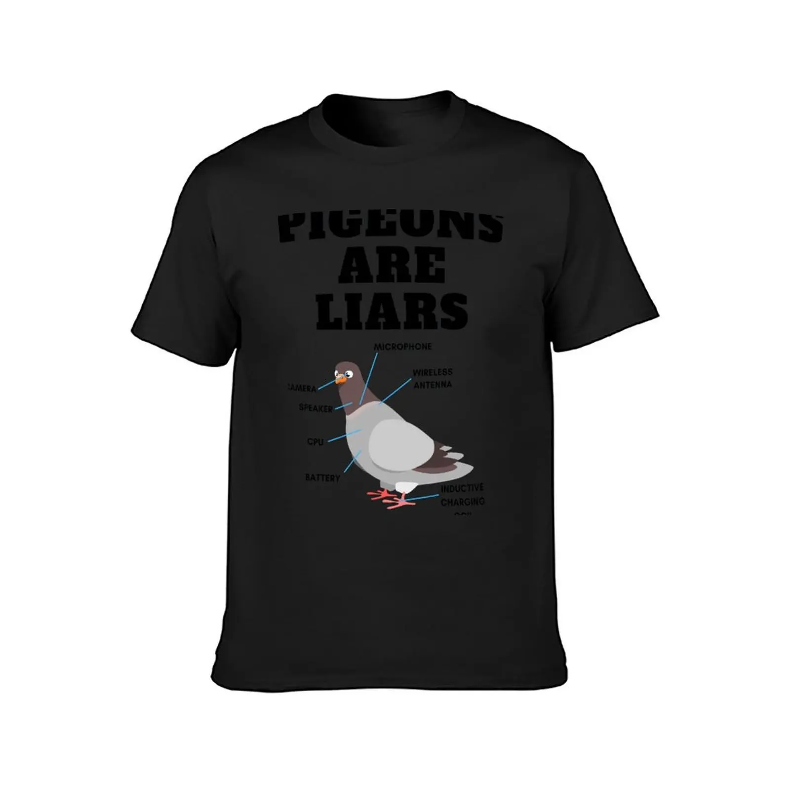 Pigeons Are Liars, Pigeons Aren't Real T-Shirt boys whites quick-drying cute tops vintage clothes mens t shirts