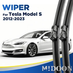 MIDOON Wiper LHD Front Wiper Blades For Tesla Model S 2012 - 2020 Windshield Windscreen Front Window 28''+17''