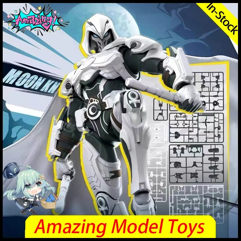 En Stock, Nuevas Figuras de Acción Blokees Marvel Rivals Series Champion Class, Moon Knight, Rocket Raccoon, Juguetes Modelo, Regalos, Ensamblados