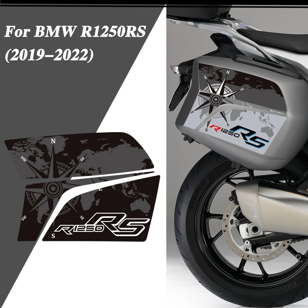 For BMW R1250RS R 1250 RS R1250 Motorcycle Stickers Anti-scratch Trunk Luggage Panniers Cases Protector Decals Fairing