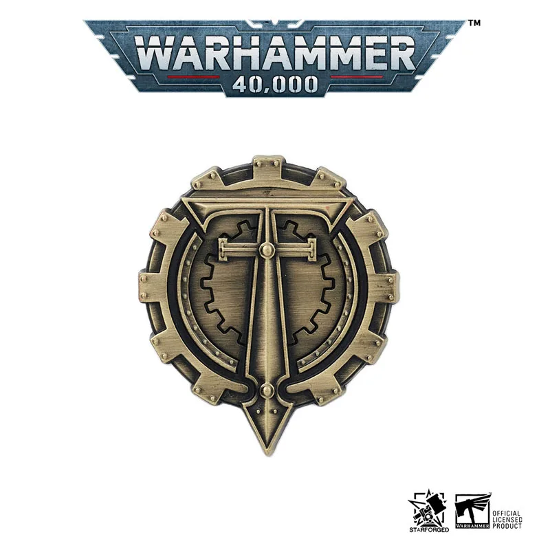 [Starforged Star Casting] Warhammer 40000 Titan Legion Brooch Warhammer 40K Surrounding Anime Peripheral Accessories