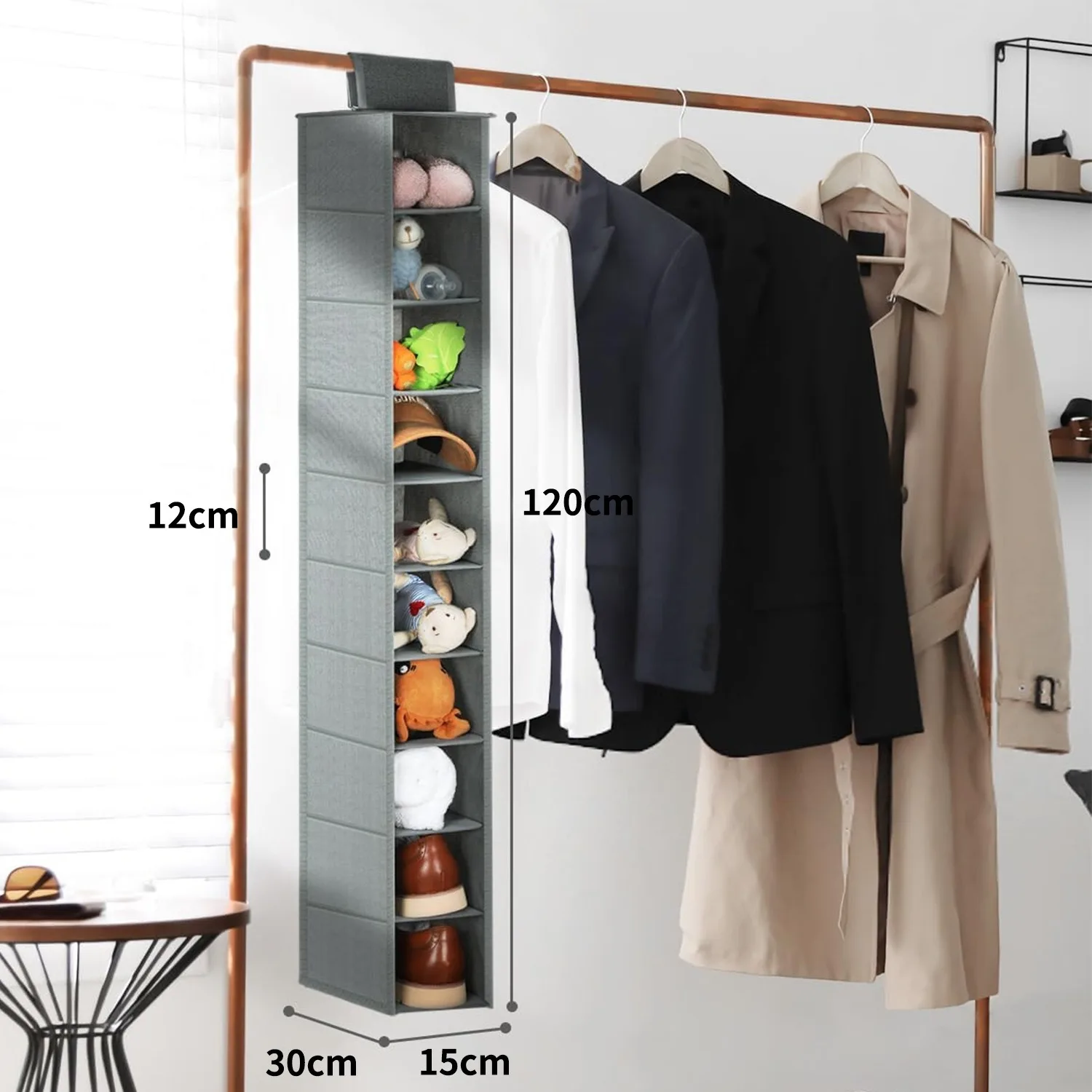 

Подвесной органайзер для обуви, 10 полки, подвесные органайзеры для шкафа, органайзер для хранения обуви, полки, подвесная полка для обуви, держатель для спальни