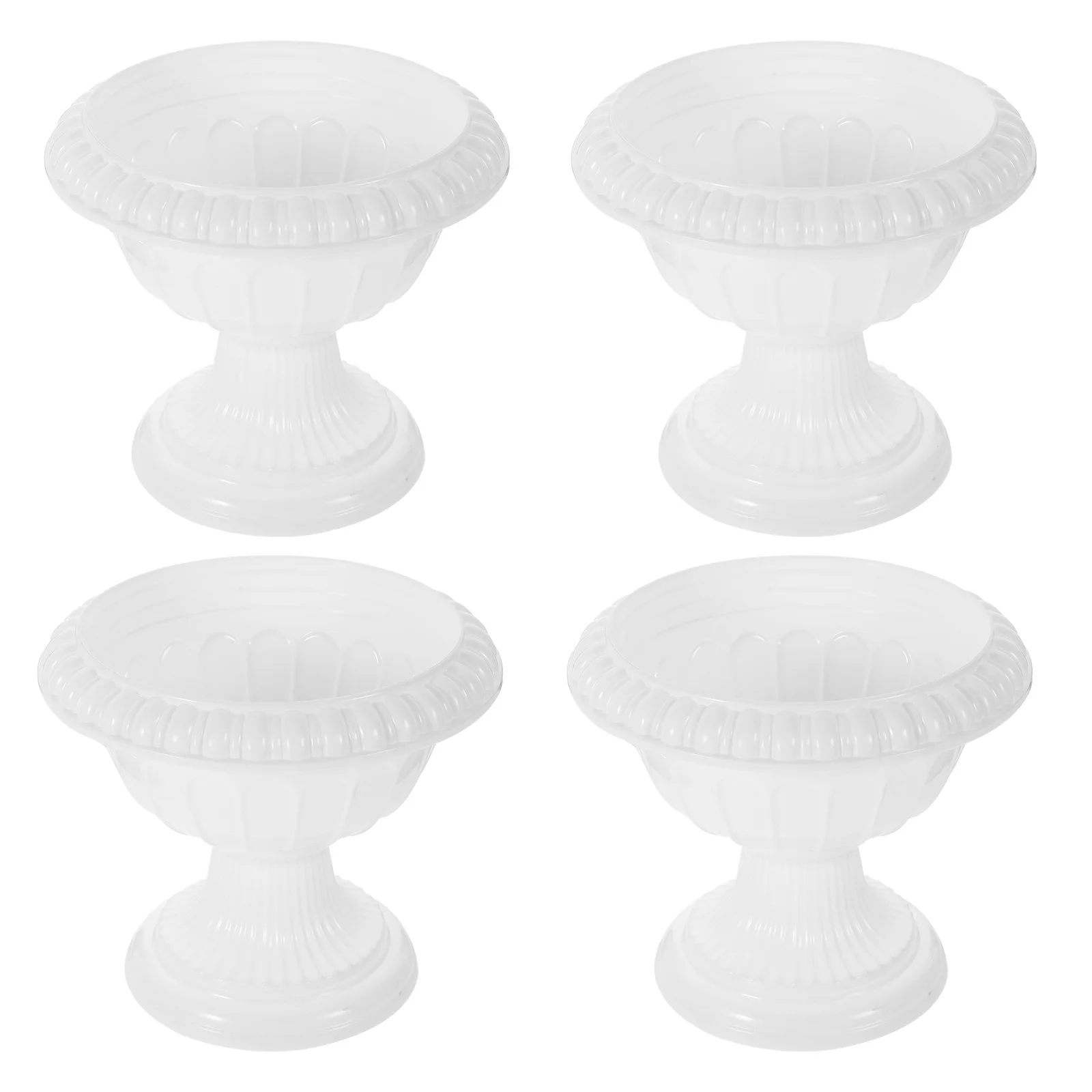 Macetas pequeñas de estilo romano, maceteros suculentos, contenedor decorativo Vintage para decoración del porche, fiesta de boda, hogar, 4 Uds.