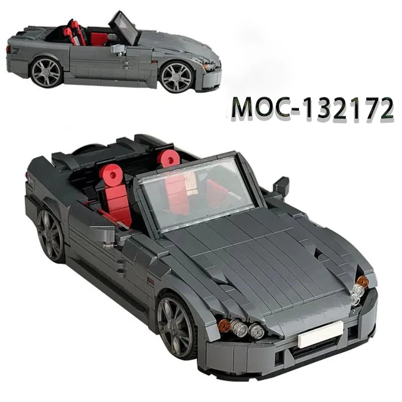 New MOC-132172 Racing Car 1249 Parts Self-locking Building Block Model Building Puzzle Birthday Christmas Toy Gift Ornaments