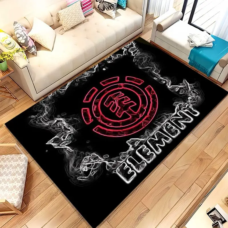 Fashion Boardsport Logo E-Element Skateboards Non-Slip Large Area Rug for Living Room,Bedroom Carpet Mat for Sofa,Home Decor