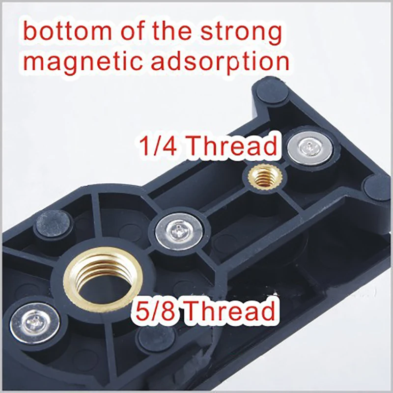 Magnet L-shape Bracket Stand For Laser Level Support 180 Degree Rotating Magnetic Pivoting Base for Wall & Ceiling Mount Bracket
