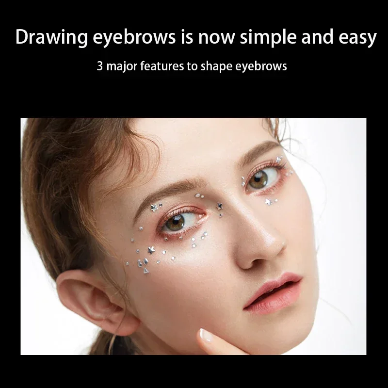 Natural Eyebrow Pen Waterproof Lasting Four-claw Eye Brow Tint Makeup For Eyebrow Pencil Brown Black Grey Brush Cosmetics Makeup