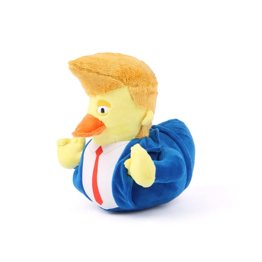 New Style Suit Trump Duck Peripheral Products Plush Plush Toys Creative and Quirky Toy Ornaments Kawaii Brithday Gift for Friend