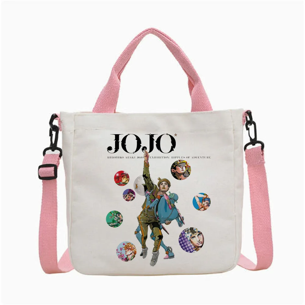 Jojo Bizarre Adventure Steel Ball Run tote bag y2k shopping shoulder  foldable totebag woman