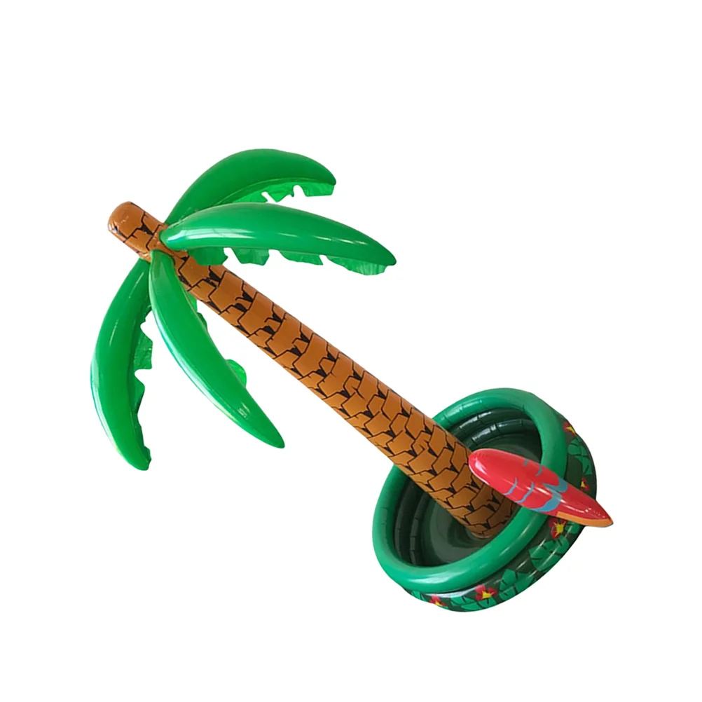 

1PC Inflatable Parrot Coconut Tree Ice Bucket Decor PVC Inflatable Coconut Tree Multi-functional Coconut Tree Ice Bucket Funny I