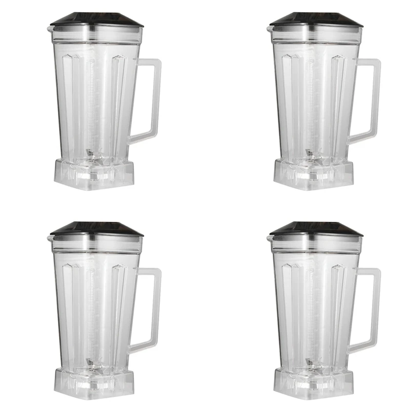 4X Spare Jug For Blender Replacement Part Transparent 2L Capacity Blender Spare Compatible For SILVER CREST Blender