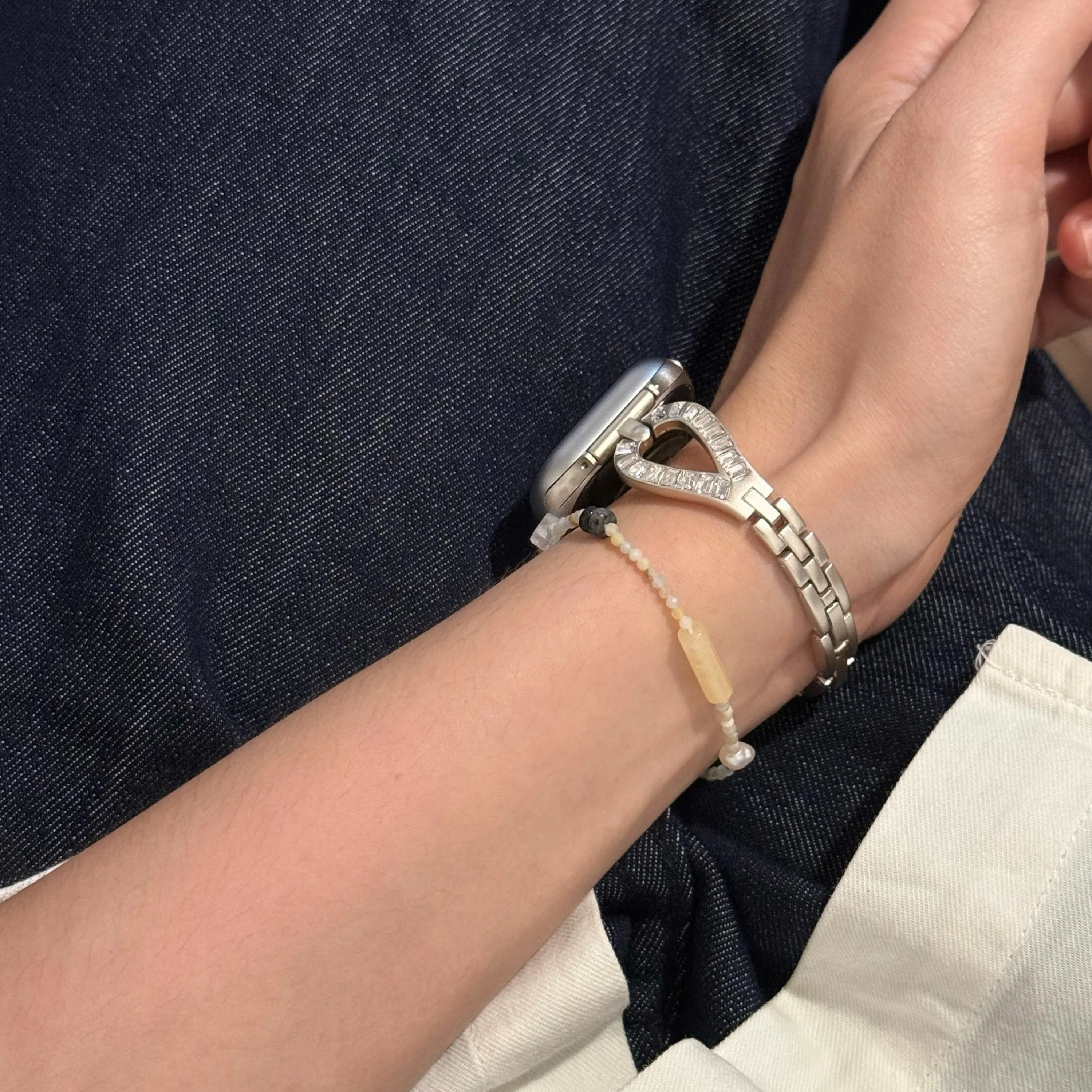 متوافق مع حزام iWatch 38 مم 40 مم 41 مم 42 مم 44 مم 45 مم 49 مم حزام معدني منحني على الموضة #1