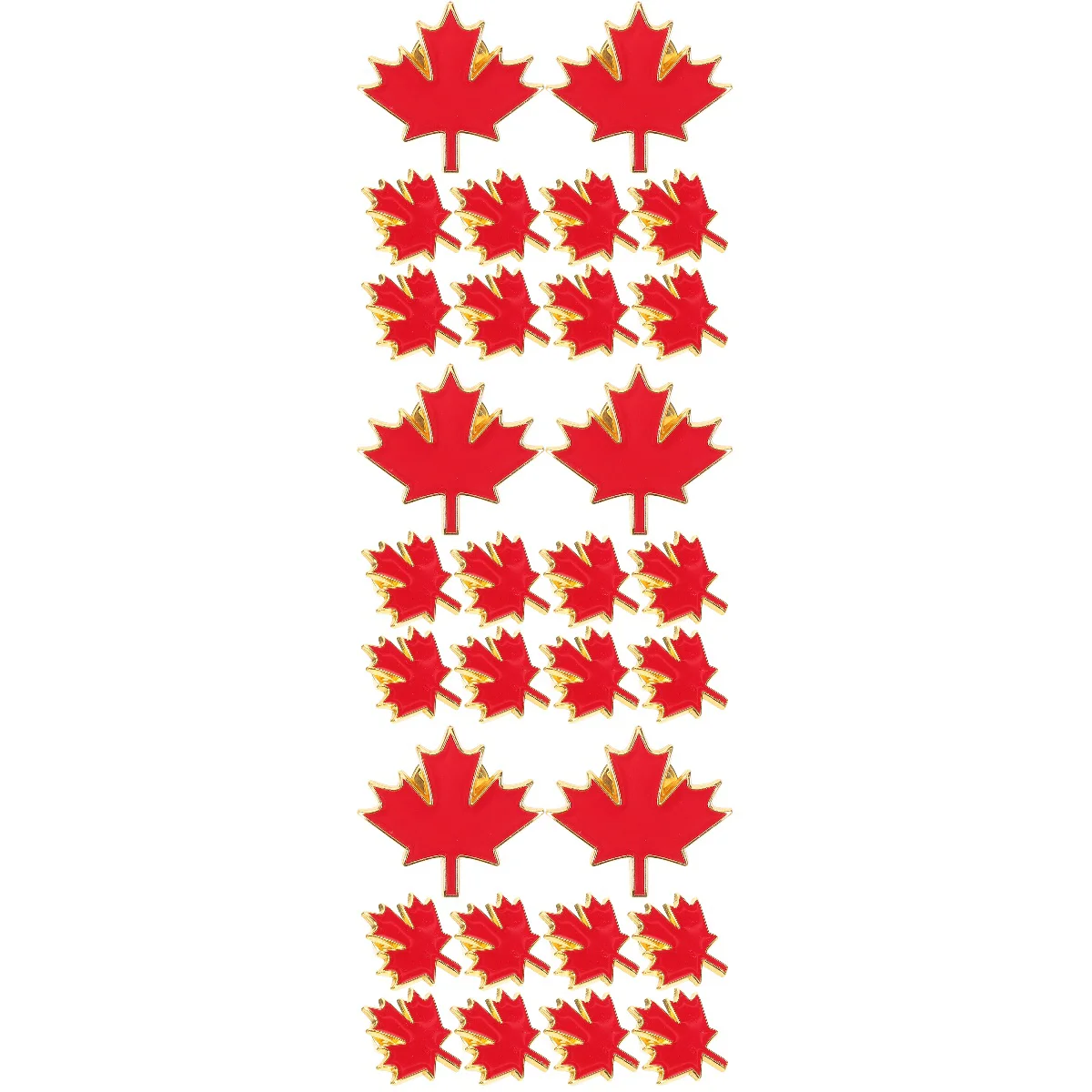 

3 Count Pins for Clothes Maple Leaf Brooch Backpack Vintage Women Lapel Brooches Red Mother
