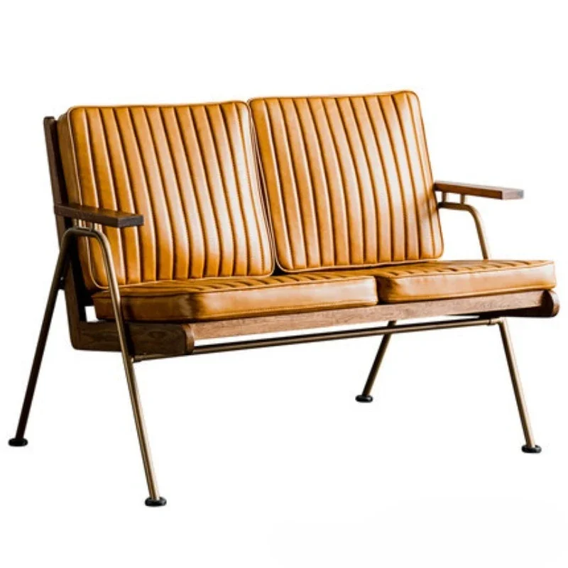 

American wrought iron solid wood industrial wind lazy creative leisure pub cafe bed and breakfast sofa chair