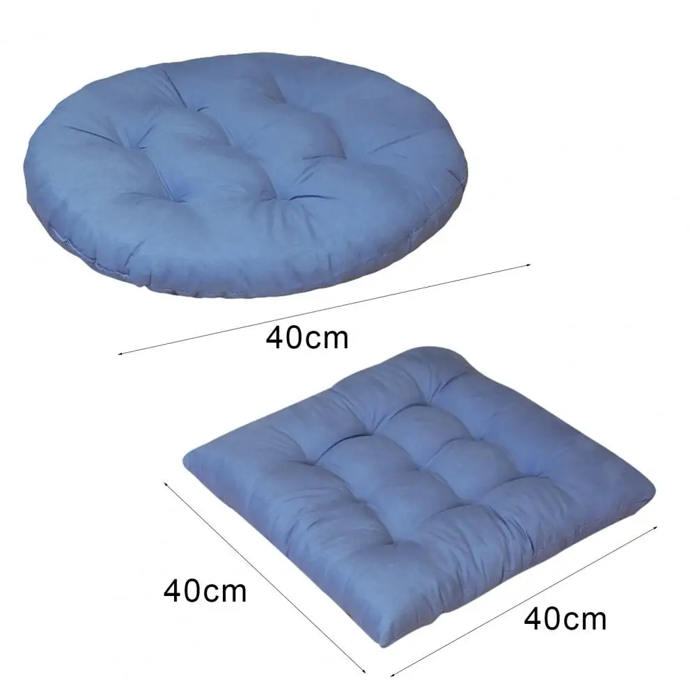 Pure Color Round Square Car Chair Cushion Students Office Seat Pad Simple Winter Home Dining Decor Pillows Tatami Outdoor Mat