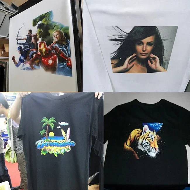 طابعة DTG بحجم A2، طابعة تي شيرت مسطحة رقمية