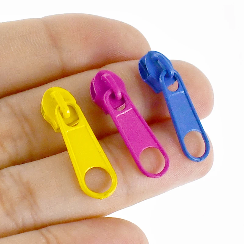 Picture 6: 20-100Pcs 3#5# Color Nylon Zipper Pull Head for Backpack Coat Replacement Zippers Slider Pocket Zips Repair Kit DIY Accessories