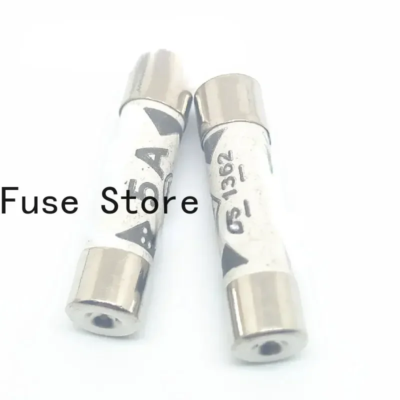 10PCS Ceramic Fuse Tube 6*25mmBS1362 3A 5A 10A 13A 15A A