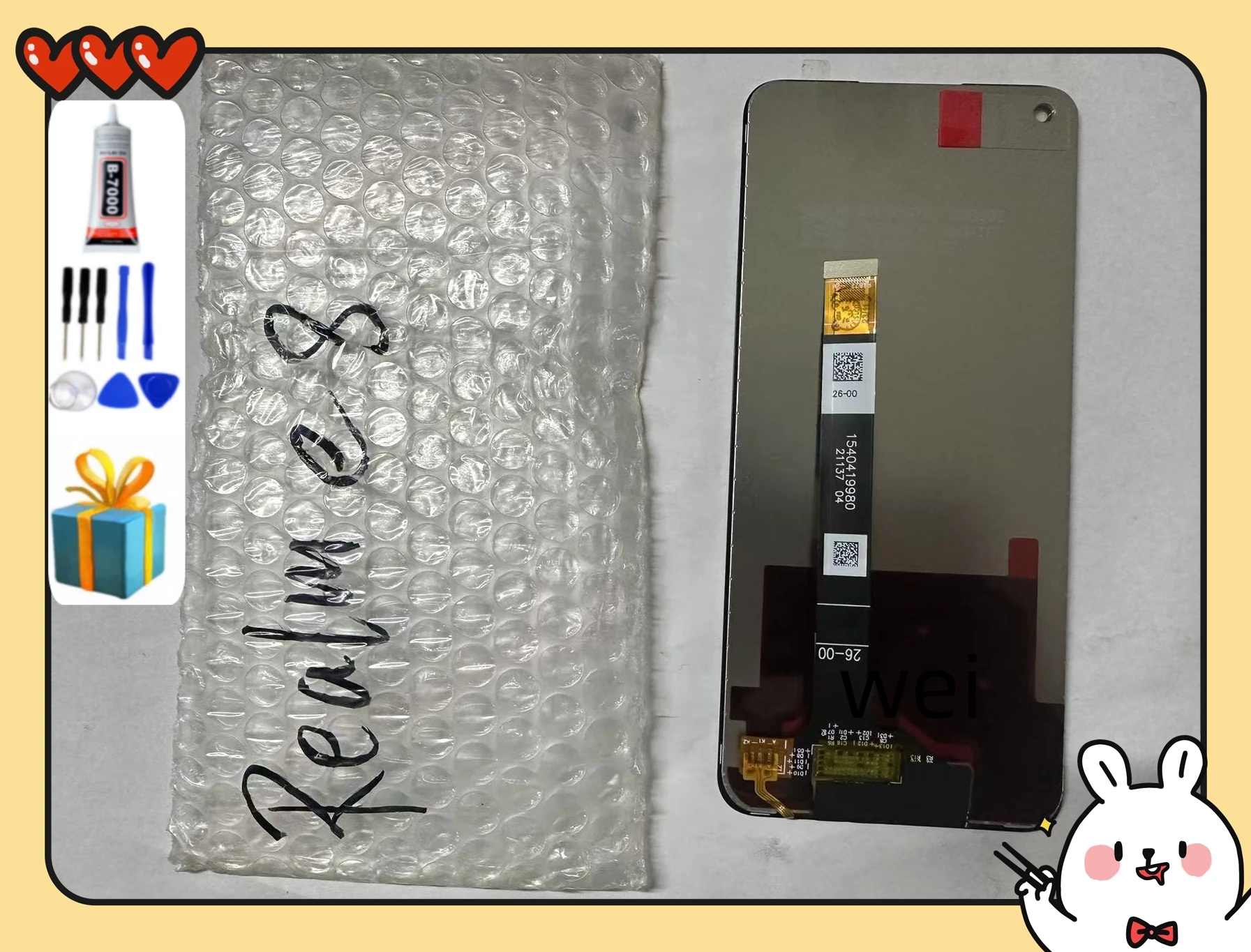 6,5-дюймовый оригинальный ЖК-дисплей для Oppo Realme 8 5G 10, дигитайзер сенсорного экрана в сборе для Realme8 5G RMX3241, запасные части для дисплея