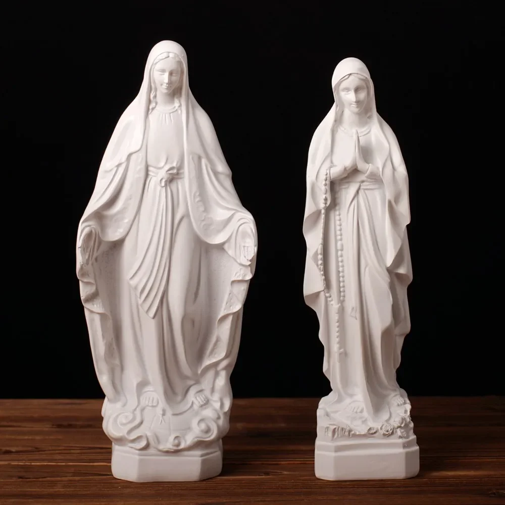 Vilead Our Lady of Guadalupe Figure Virgin Mary Statue Religious Gifts Ornament Mother God Home Decoration Sculpture Accessories