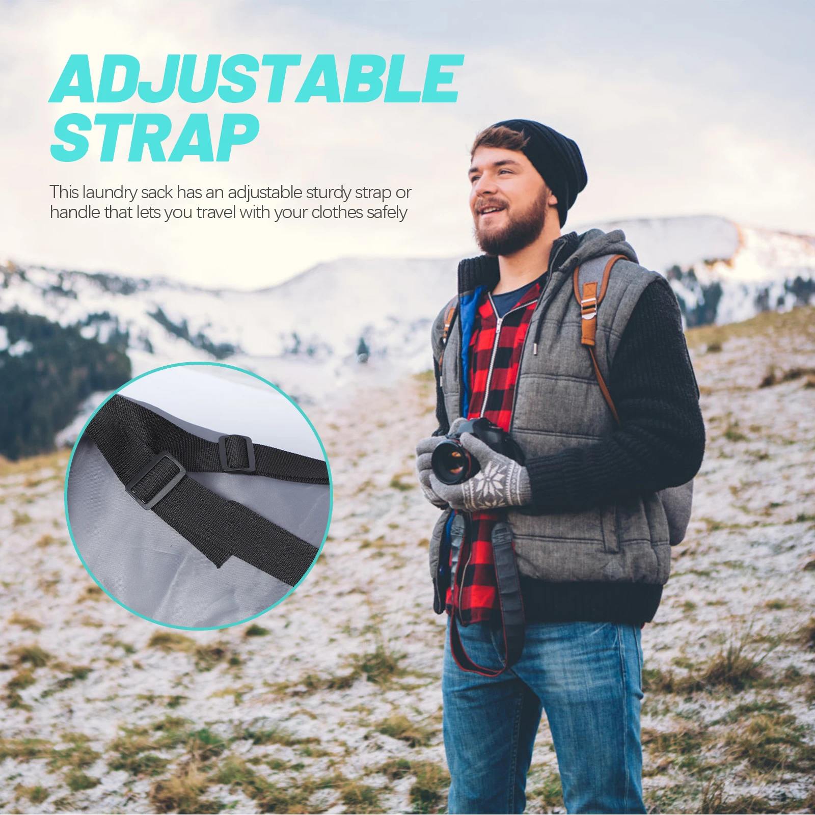 

Laundry Bag Clothes ganizer Travel Laundry Backpack Nylon Backpack Travel Portable College Household Storage Solutions