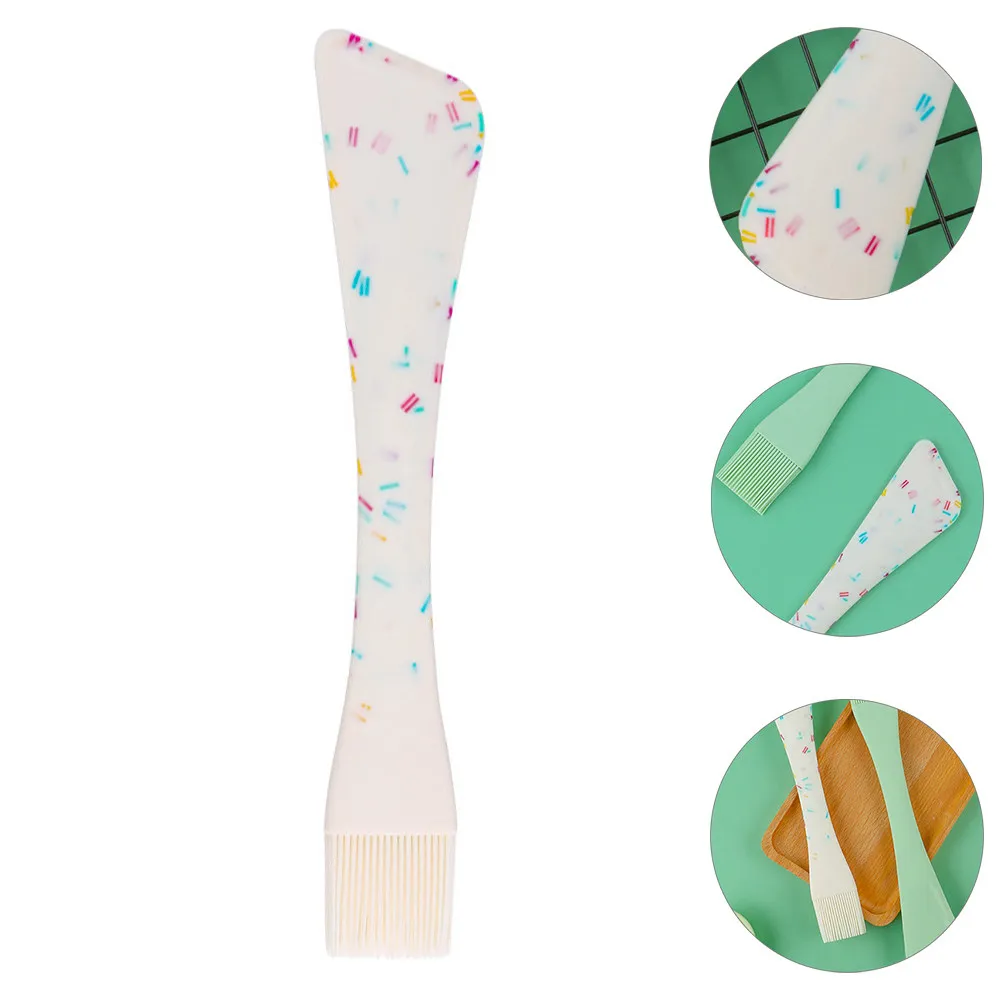 2-in-1 Silicone Scraper Brush for Baking Desserts Cakes Cookies Spreading Jam Mayonnaise Easy Clean Odorless Eco