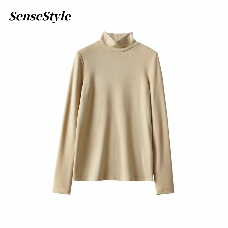 

Двусторонняя толстая базовая рубашка с начесом, зимняя шерстяная самонагревающаяся теплая водолазка с длинным рукавом, футболка