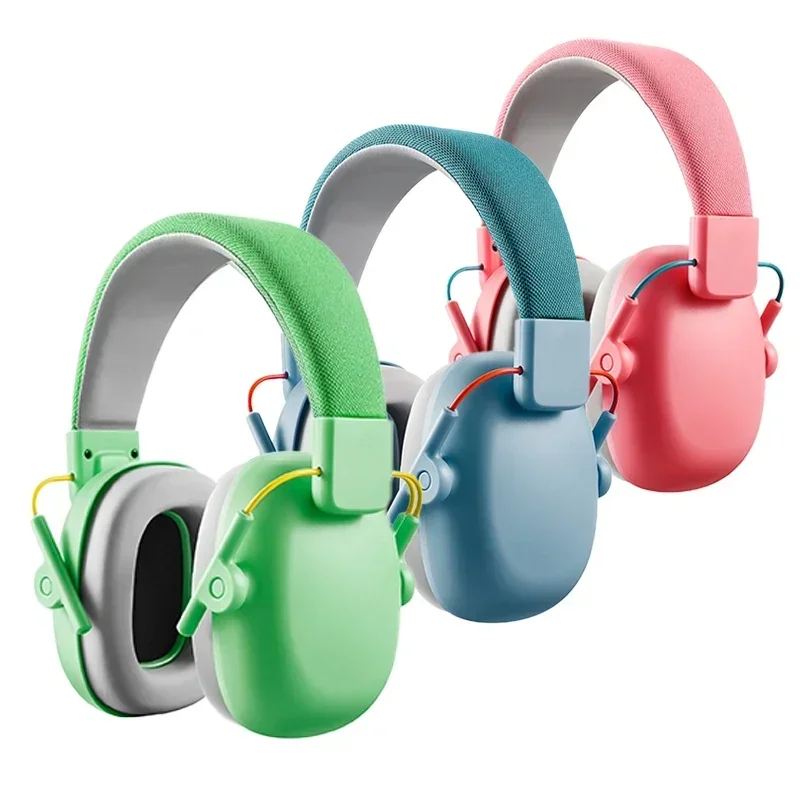 YHKEMA Earmuff pelindung telinga anak, perlindungan pendengaran SNR 27dB dengan casing portabel untuk autisme, anak-anak, balita