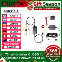 70mai Hardwire Kit OBD-II & Adjustable Hardwire Kit UP06 for Dash Cam Type-C Interface Plug-and-Play 24H Parking Surveillance
