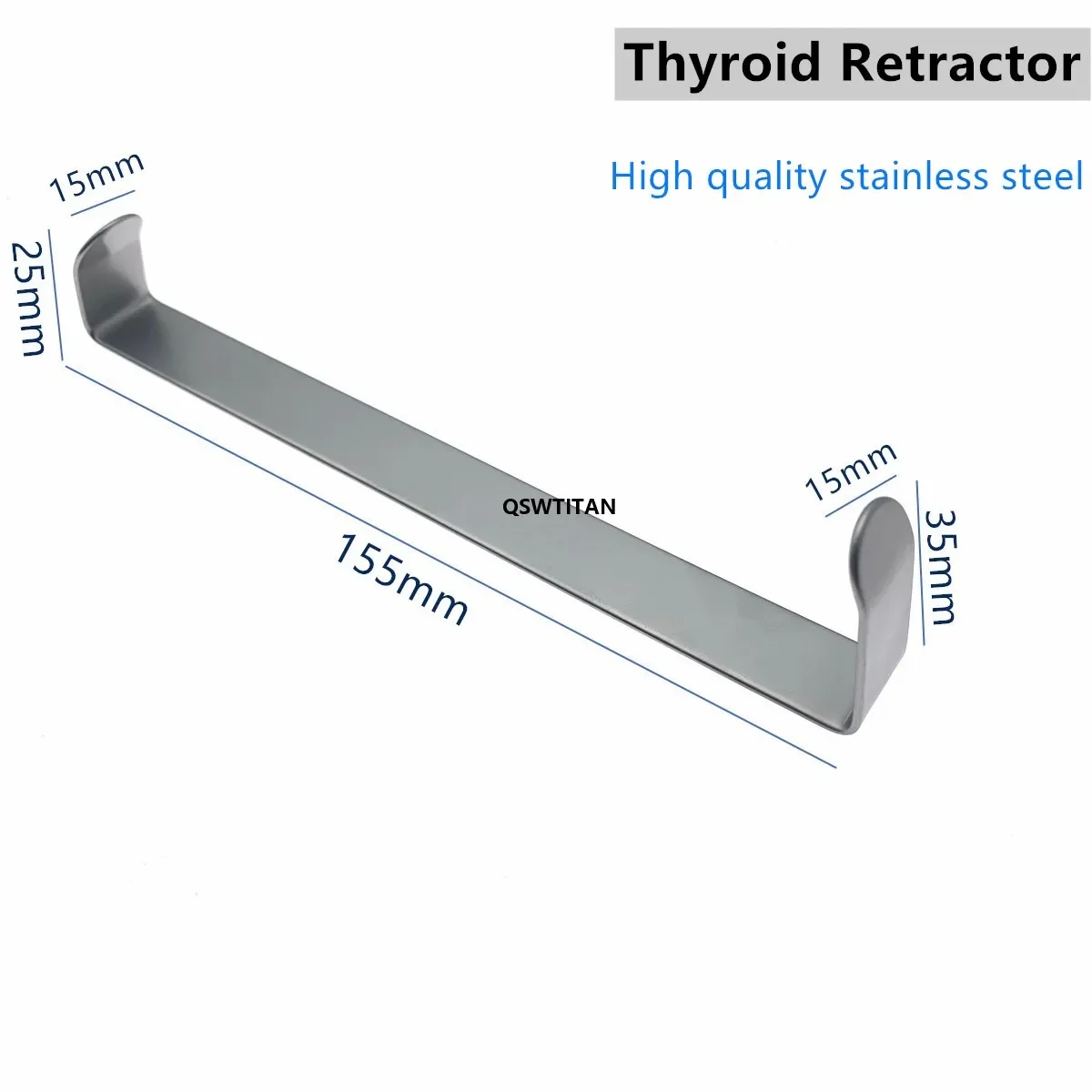 Stainless Steel Farabeuf Thyroid Retractor  Tissue Retractor Skin Retractor Thyroid Hook Veterinary orthopedics Instruments