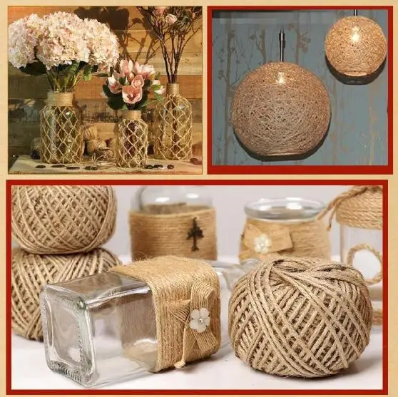 1-20 mm Thickness Jute Twinsted Rope Environmental Jute Rope for Home Shop Decoration Rope for Handmade Baskets Lamps