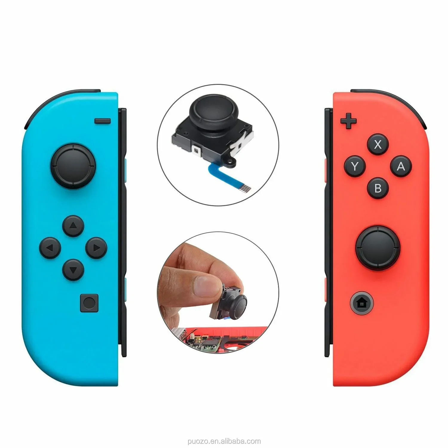 Sostituzione del Joystick 3D originale Thumbstick analogico per Controller JoyCon Nintendo Switch/OLED/Lite