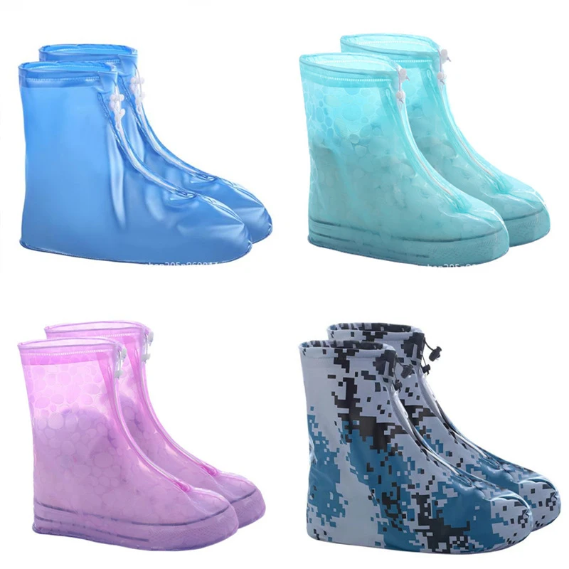 

Boots Waterproof Shoe Cover Silicone Material Unisex Shoes Protectors Rain Non-slip Outdoor Rainy Thicker for Indoor