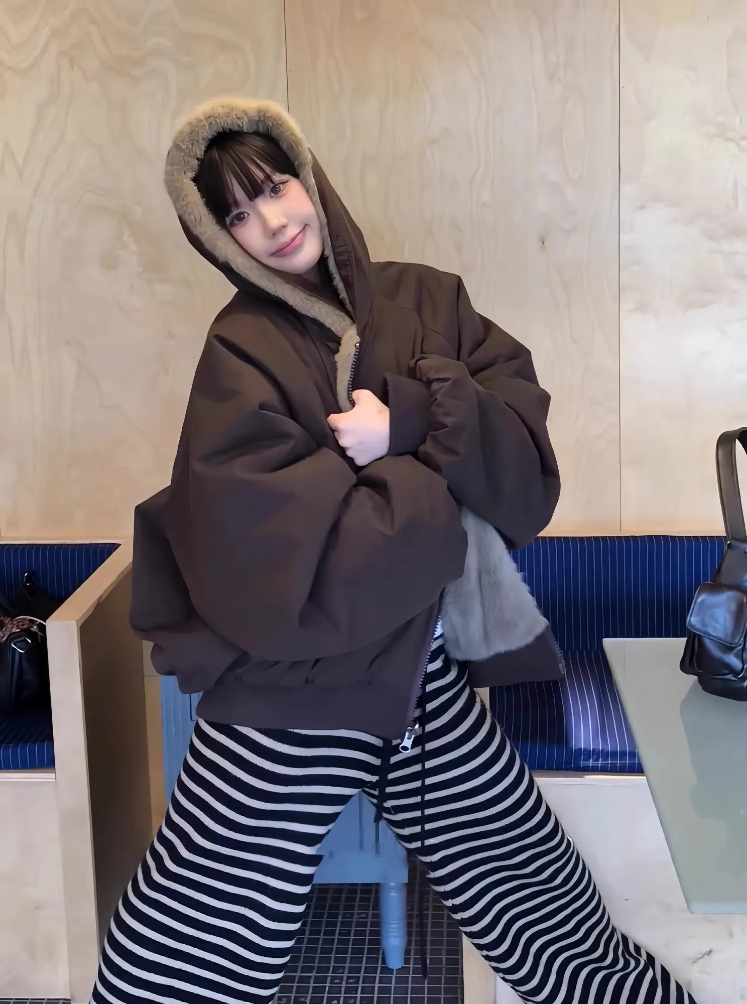 

Ретро-куртка в американском стиле с капюшоном Mountain Eagle, хлопковая, мужская, зимняя, теплая, для пар, верхняя одежда