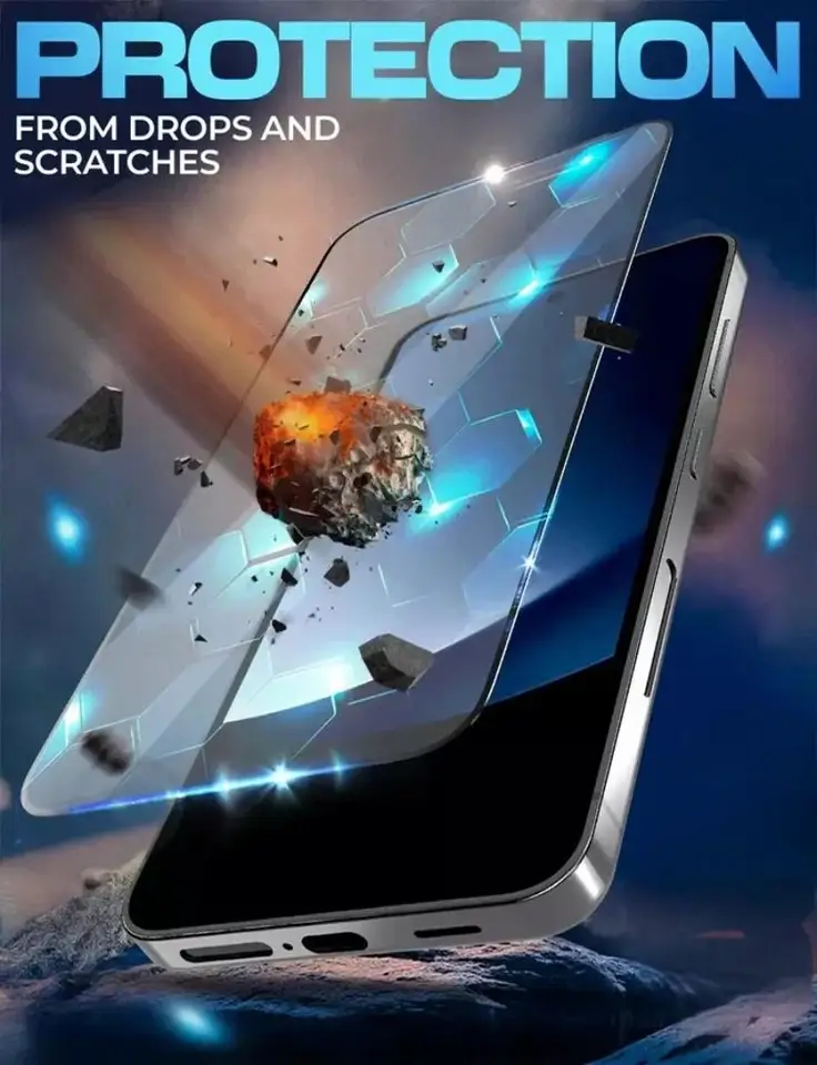 1-3 Piezas Protector de Pantalla con Recubrimiento Oleofóbico para Samsung S26 Ultra S24 Plus S25 Ultra S25 Edge Desbloqueo por Huella Dactilar Vidrio Templado 5