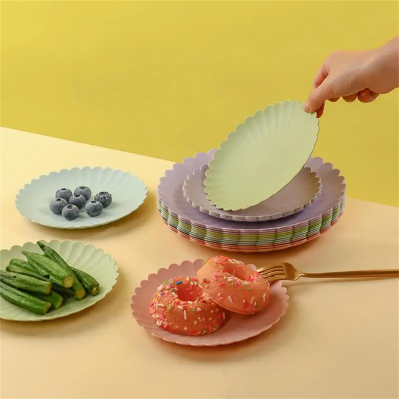 Plastic Disc Rubbish Snack Plate Thickening Material Delicate And Smooth Home Supplies Household Small Disc Household Trash Tray