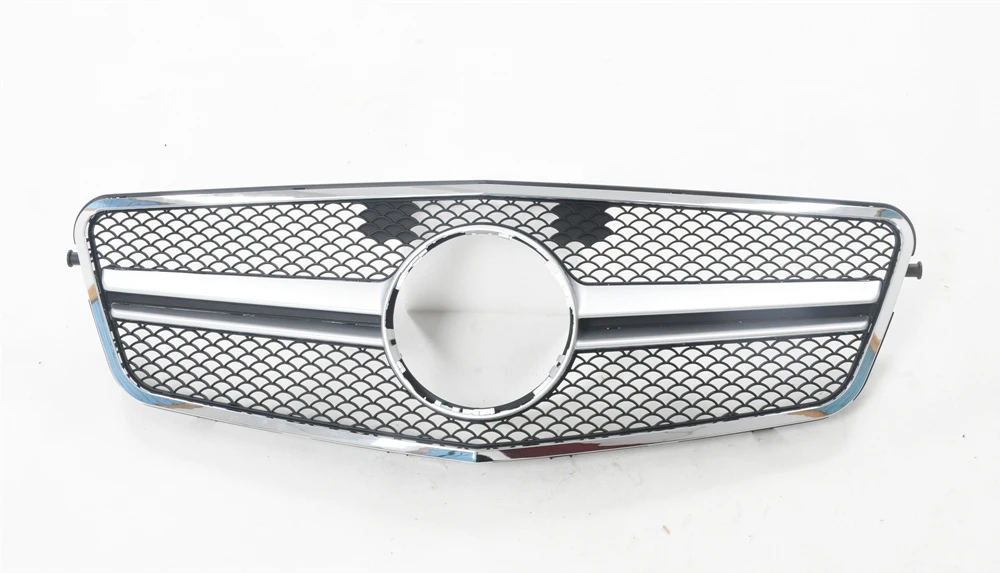 Car Front Grille Upper Bumper Hood Mesh Racing Grill For Mercedes Benz W212 E Class 2009-2013