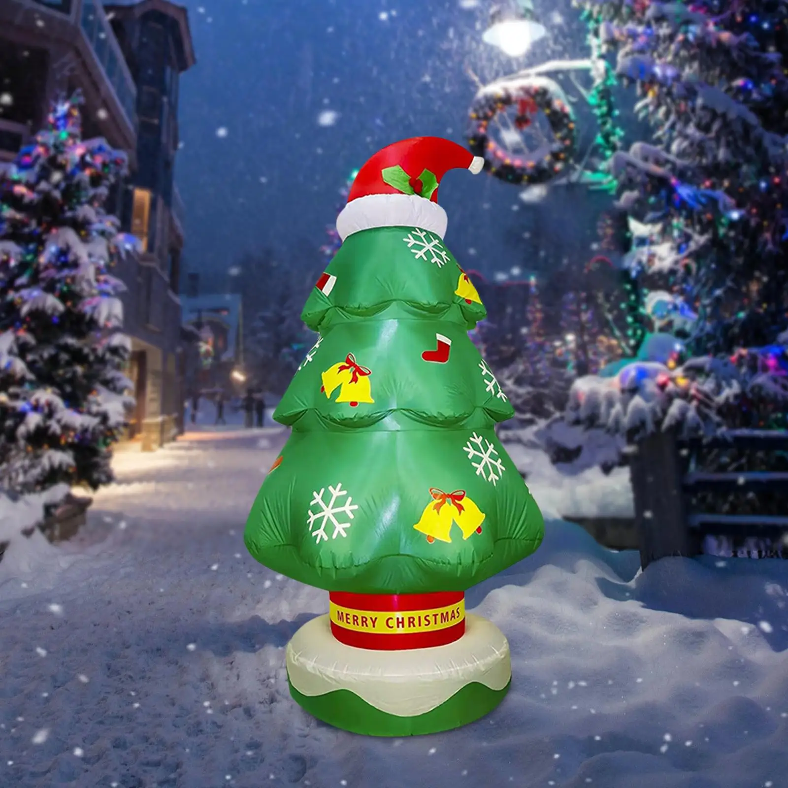 

2.1Meters Inflatable Christmas Tree Decoration LED Lighted Luminous Tree for Porch Outdoor Indoor Patio